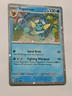Pokemon Vaporeon SVP 168 Scarlet & Violet Cosmos Holo Black Star Promo NM - Image 1