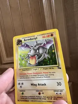 Pokemon Aerodactyl 1/62 Fossil Unlimited Holo LP - Image 4