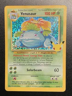 Venusaur Holo 15/102 Pokemon TCG Celebrations Classic Collection NM - Free Ship - Image 2