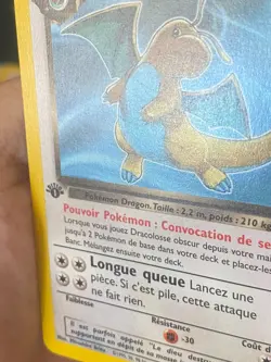 CARTE POKEMON DRACOLOSSE OBSCUR 22/82 EDITION 1 FR RARE WIZARDS TEAM ROCKET -TBE - Image 2