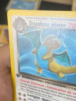 CARTE POKEMON DRACOLOSSE OBSCUR 22/82 EDITION 1 FR RARE WIZARDS TEAM ROCKET -TBE - Image 3