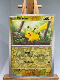 Pikachu - Reverse Holo - Scarlet & Violet 151 025/165 - MINT - Pokemon - Image 1