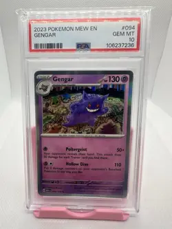 2023 POKEMON MEW EN-151 #094 GENGAR PSA 10 - Image 1