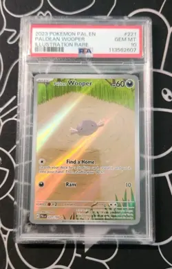 Paldean Wooper 221/193 Pokemon Paldea Evolved PSA 10 Gem Mint LOW POP - Image 1