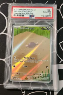 Paldean Wooper 221/193 Pokemon Paldea Evolved PSA 10 Gem Mint LOW POP - Image 2