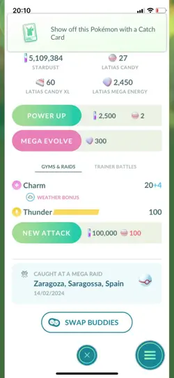 Pokemon Go Legendary Latias ( Normal ) - Image 2