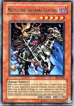 Mefiest The Infernal General DCR-066 Yu-Gi-Oh Light Play Unlimited - Image 1