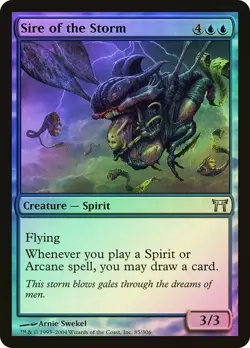 Champions of Kamigawa MTG Foil Sire of the Storm Magic - Image 1