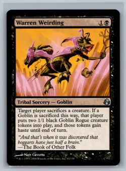Magic The Gathering Morningtide Warren Weirding #82/150 MTG TCG CCG - Image 1