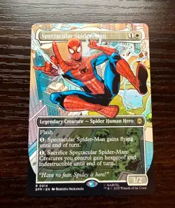 Spectacular Spider-Man (Borderless) MTG Marvel's Spider-Man R 0014 - Image 1