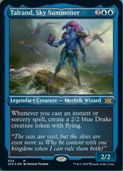 Talrand, Sky Summoner (Foil Etched, #434, NM) Double Masters 2022 (2X2), MTG - Image 1