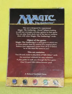 MTG FIFTH EDITION 2 Player Set --Factory Sealed--Plus BCW Deck Guards - Image 4