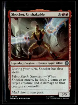 Shocker, Unshakable (Foil) - 0089 - Marvel's Spider-Man - MTG - NM/M - Image 1