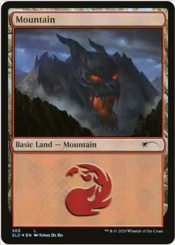 Mountain (Foil, #565, NM) Secret Lair Drop (SLD), MTG - Image 1