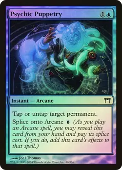 Champions of Kamigawa MTG Foil Psychic Puppetry Magic - Image 1