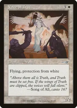 MTG Nemesis --- VOICE OF TRUTH --- Uncommon! NM! Magic the Gathering! - Image 1