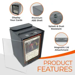 100+ MTG Deck Box Durable Modular Commander Card Storage with Magnetic Closure - Image 3