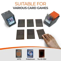 100+ MTG Deck Box Durable Modular Commander Card Storage with Magnetic Closure - Image 5
