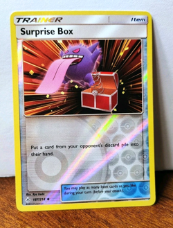 POKEMON SURPRISE BOX 187/214 REVERSE HOLO UNBROKEN BONDS GENGAR LP - Image 1