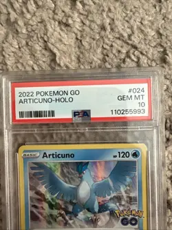 Pokemon TCG Articuno Card #024/078 Pokemon Go Holo PSA 10 Gem Mint English 2022 - Image 2