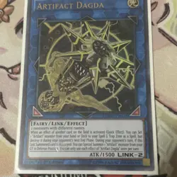 Yugioh Artifact Dagda Ultra Rare DUOV-EN019 Near Mint 1st Edition NM - Image 1
