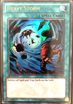 Heavy Storm - Ultra Rare 1st Edition LCJW-EN284 YuGiOh TCG Card - Image 1