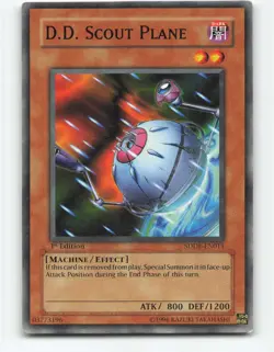D.D. Scout Plane SDDE-EN011 1st Edition YuGiOh Card - Image 1