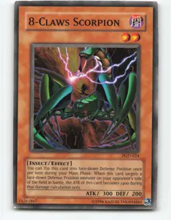8-Claws Scorpion PGD-024 Pharaonic Guardian YuGiOh Card - Image 1