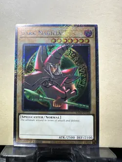 *** DARK MAGICIAN ARKANA *** QUARTER PLATINUM SECRET RARE ART RA04-EN106 YUGIOH - Image 1