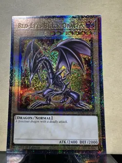 Yugioh Red-Eyes Black Dragon (7th Art) RA04-EN109 QCR 1st Ed Near Mint - Image 1