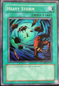 Heavy Storm MRD-EN142 Super Rare YuGiOh TCG Card - Image 1