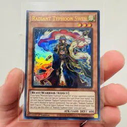 Yugioh! 1x Radiant Typhoon Swen DOOD-EN014 Ultra Rare 1st Ed NM - Image 1