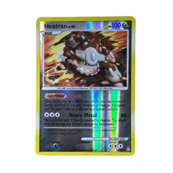 Heatran Lv.45 HP100 Holo Rare Pokemon Card 30/146 Rising Rivals TCG MP/LP - Image 1