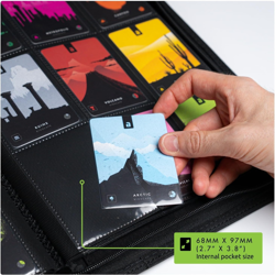 9 Pocket Trading Card Zip Binder, 360 Cards, Premium Exo-Tec Album Material, 20 - Image 5