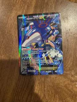 Team Aqua's Kyogre EX Holo Card 6/34 Double Crisis. Mid Grade Edging - Image 1
