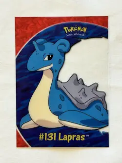 Lapras (Topps Tv Animation) clear card Pokemon series 3 #PC10 great condition. - Image 1