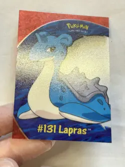 Lapras (Topps Tv Animation) clear card Pokemon series 3 #PC10 great condition. - Image 3