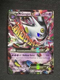 M Gengar EX XY166 Promo Holo Pokemon Card Excellent - Near Mint Condition - Image 1