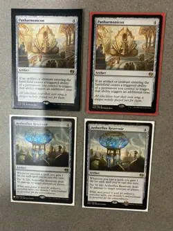 Mtg Aetherflux Reservoir Kaladesh Rares(2) + Panharmonicon(2) NR MT LOT 4PCS - Image 1