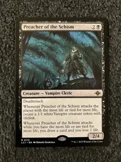 Magic The Gathering MTG - Preacher of the Schism - Lost Caverns of Ixalan - Image 1