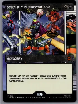 Behold The Sinister Six 0221 Borderless Regular Marvels Spider-Man - Image 1