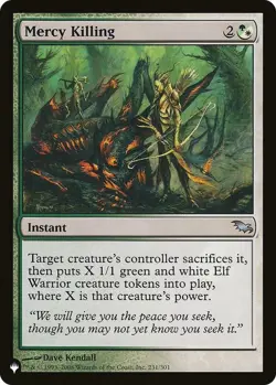 Mercy Killing - The List Light Play, English Magic the Gathering MTG The List - Image 1