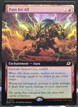 Pain for All #337 Edge of Eternities Extended Art Foil Rare - Image 1