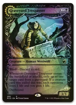 Graveyard Trespasser (Showcase) #290 (Foil) (NM) Midnight Hunt MID Magic MTG - Image 1