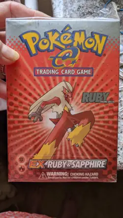 2003 POKEMON EX RUBY & Sapphire Ruby Theme Trading game complete in box - Image 1