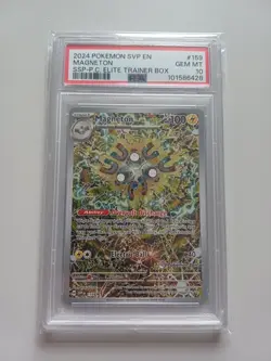 Magneton SVP 159 Surging Sparks Pokemon Center ETB Stamped Promo PSA 10 - Image 3