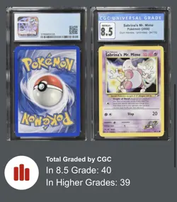 Sabrinas Mr Mime 94/132 Gym Heroes CGC Mint 8.5 Pokemon TCG WOTC Graded - Image 3