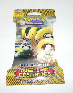 Mint Rare Pokemon Sleeved Sealed Booster Pack NEXT DESTINIES B&W Regigigas art - Image 3