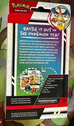 Pokemon TCG Demo Decks Charizard Ex and Pikachu Ex - Image 2