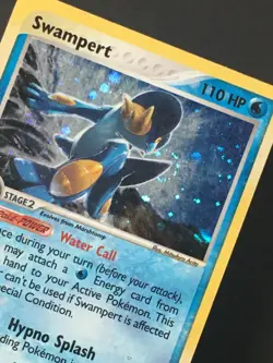 Pokemon TCG Swampert 13/109 SWIRL EX Ruby & Sapphire E-Reader Holo Unlimited LP - Image 4